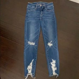 american eagle ripped jeans